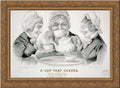 Gold Ornate Wood Framed Canvas Art N428