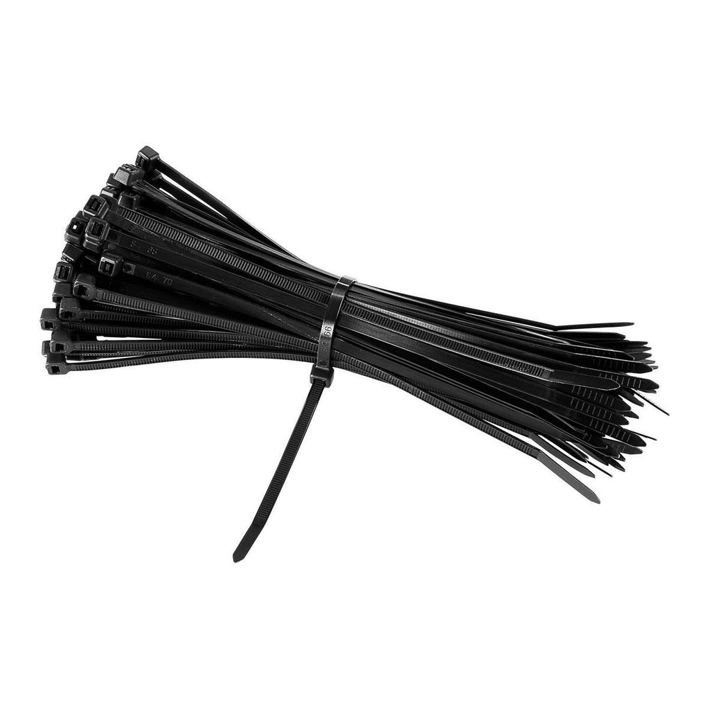 Black 8 in. UV-Resistant Cable Ties 100-Pack G820690