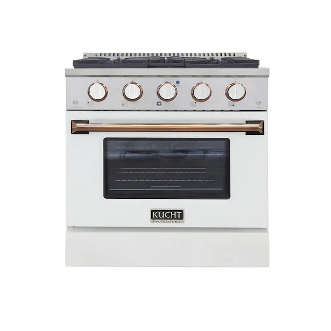White Dual Fuel Range K8144