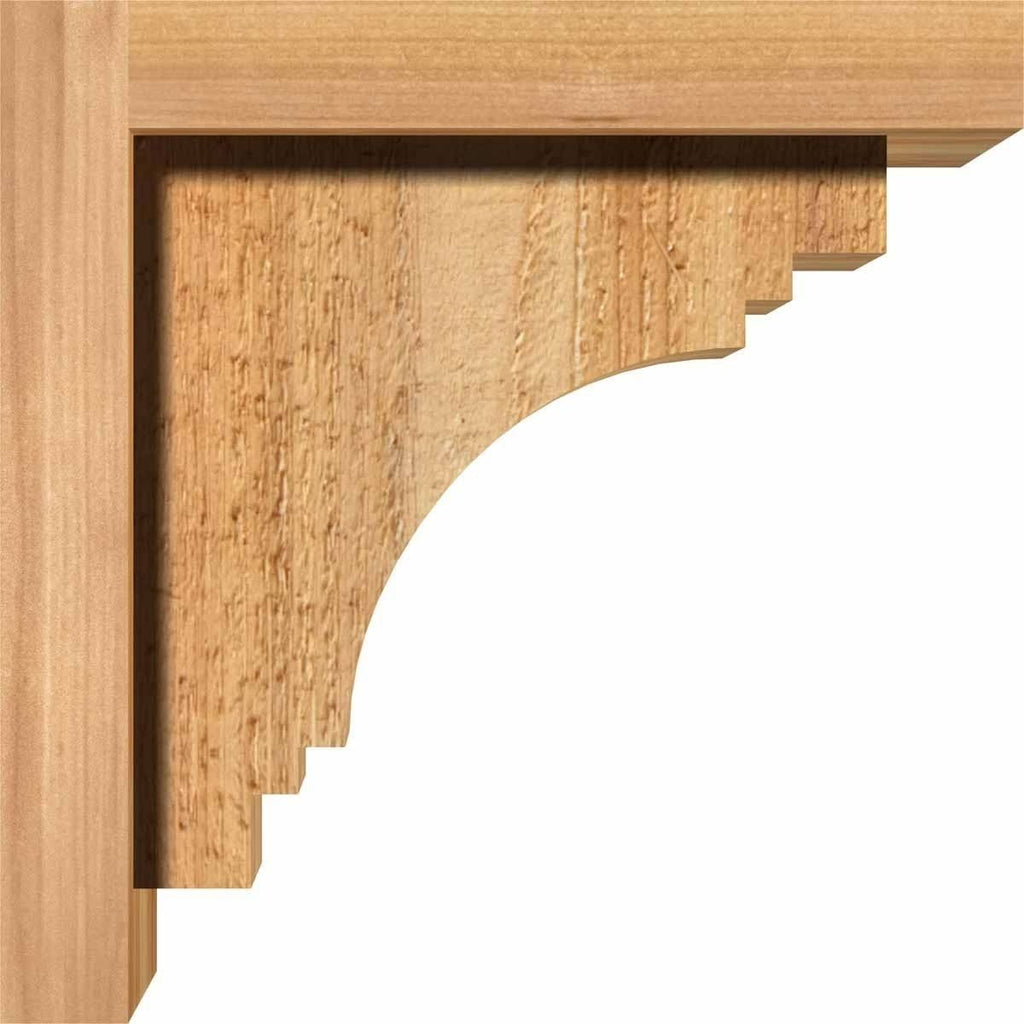 Rough Sawn Corbel with Backplate, Western Red Cedar F313