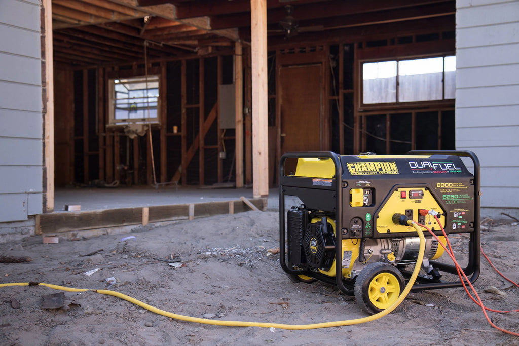 5500 Watt Dual Fuel Portable Generator with Wheel Kit N399039
