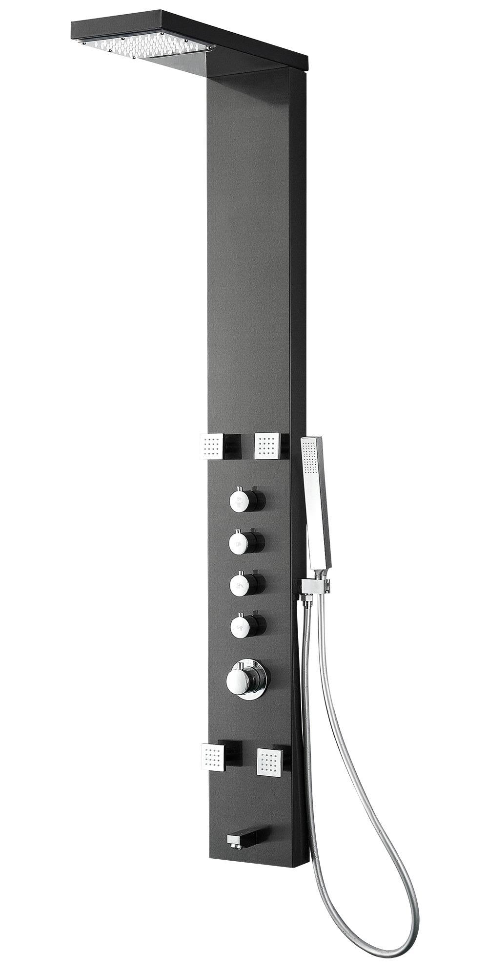 Stainless Steel Thermostatic Shower Massage Panel D9434