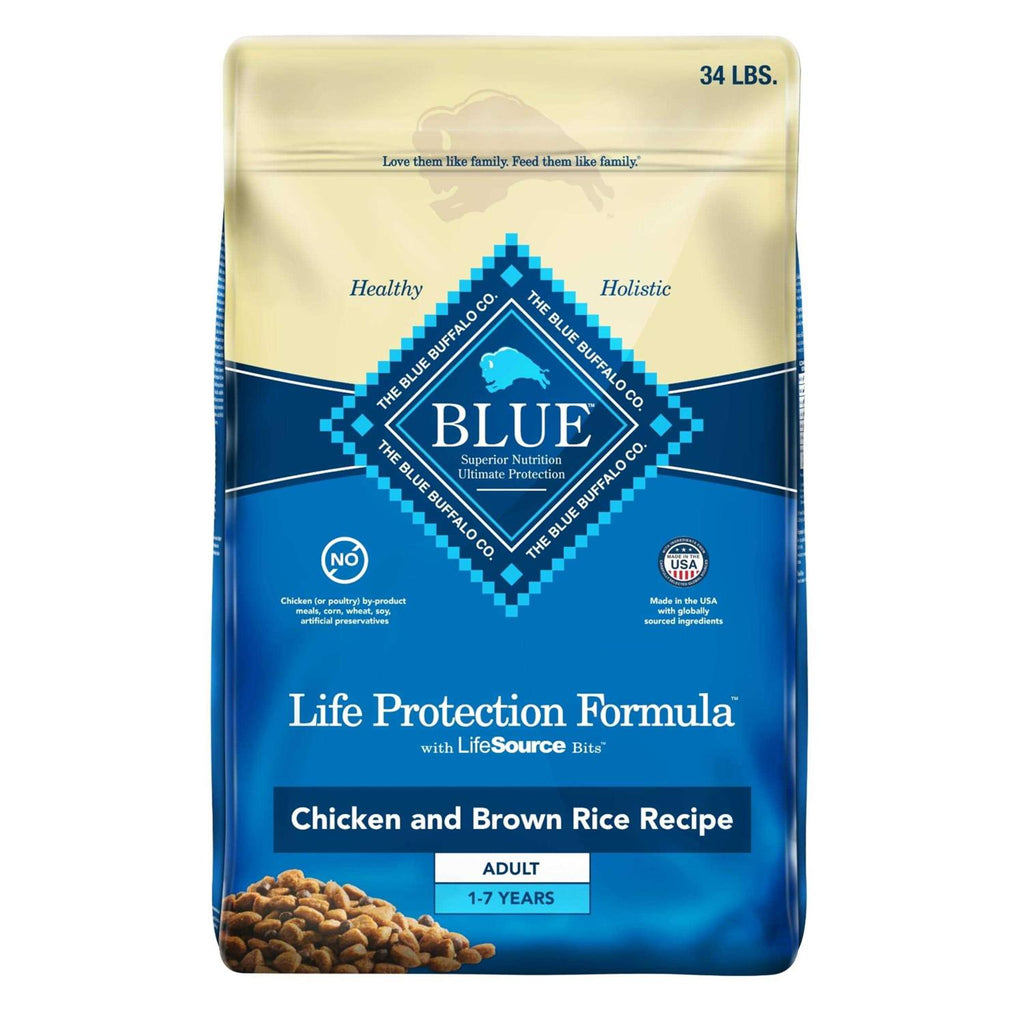 Blue Buffalo Life Protection Formula Natural Adult Dry Dog Food, Chicken and Brown Rice Q65270