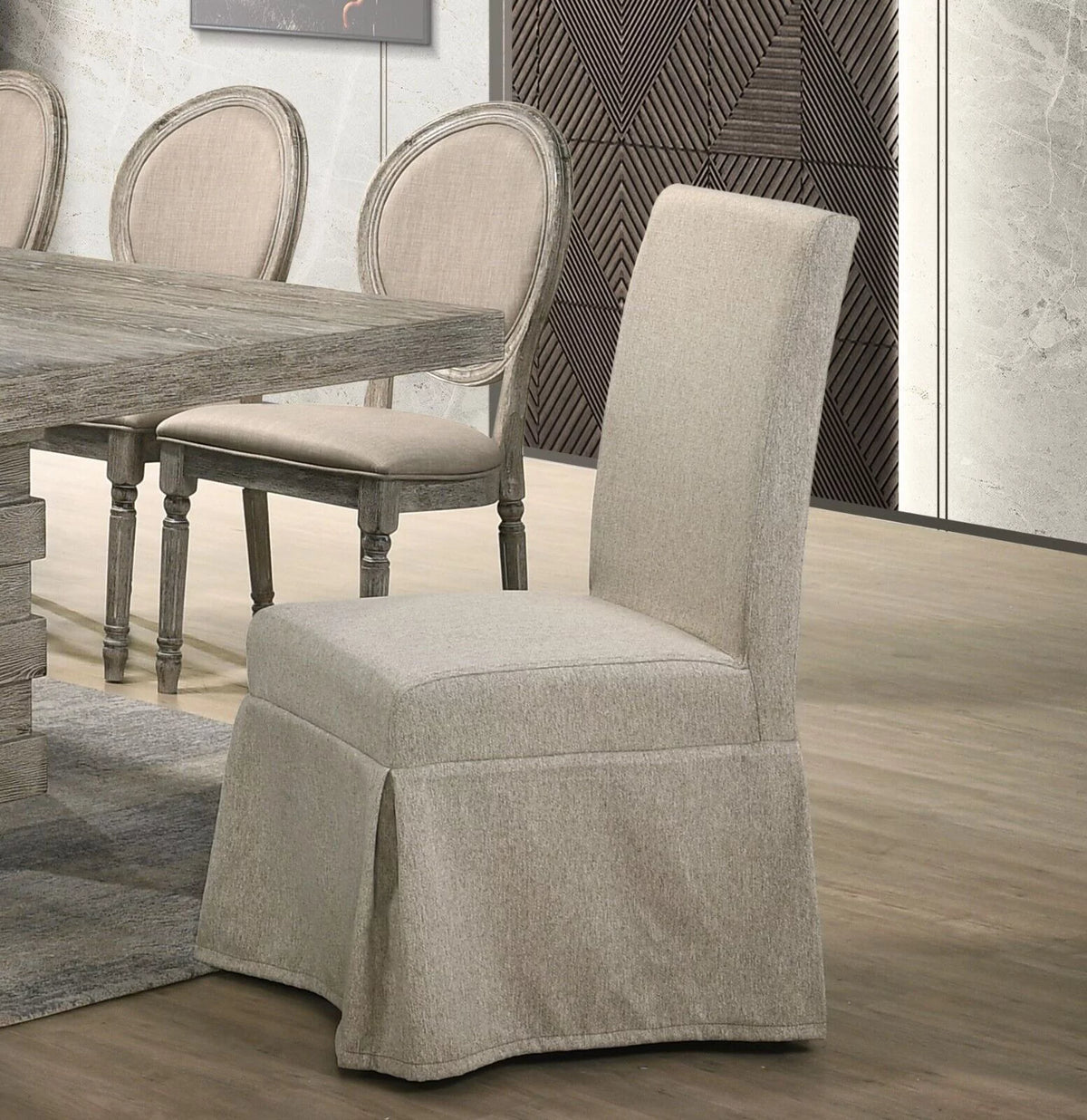 9 Pc Light Oak Dining Set P161