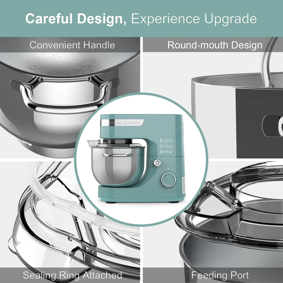 5.5Qt 12-Speed Tilt-Head Electric Kitchen Mixer with Stainless Steel Bowl H710827