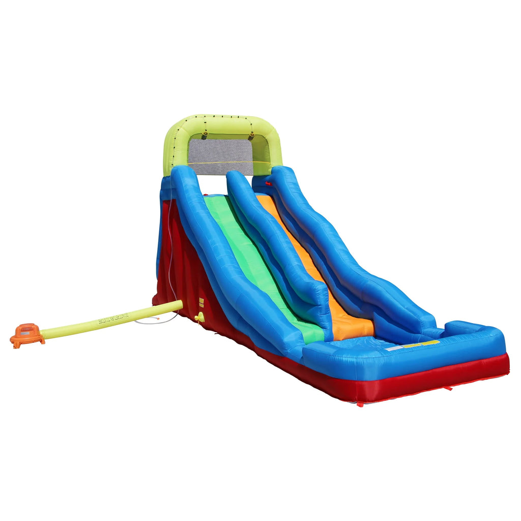Inflatable Water Racing Slide with Climbing Wall S137