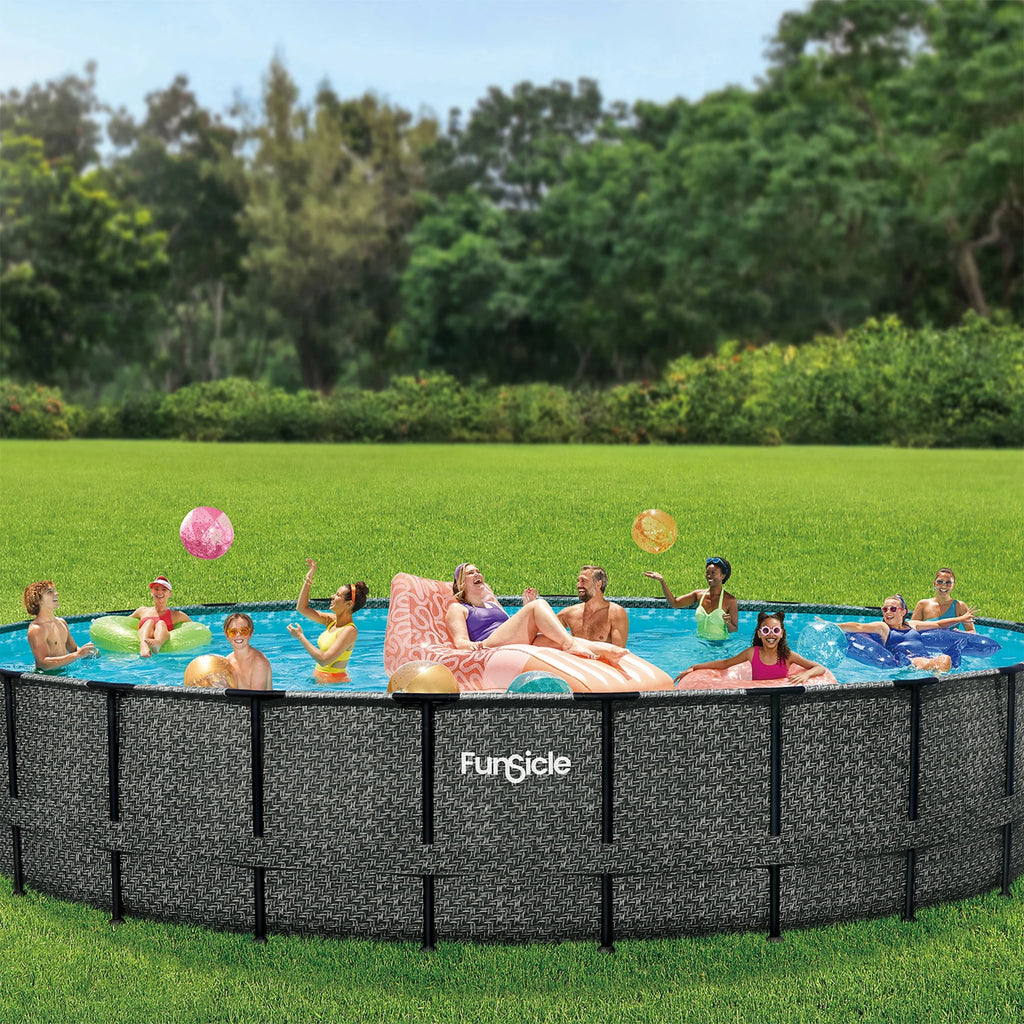 22' x 52 Round Above Ground Swimming Pool L9529