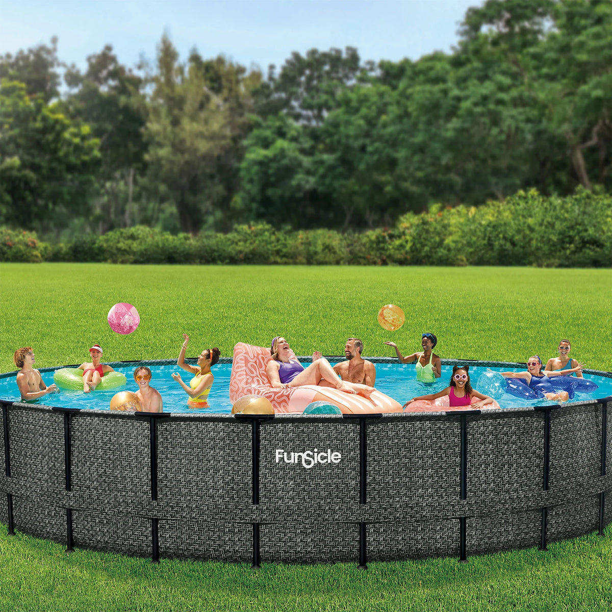 22' x 52 Round Above Ground Swimming Pool L9529