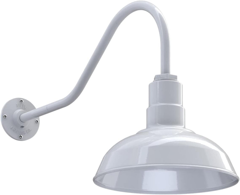 12 inch Dome Gooseneck Outdoor Wall Mounted Barn Light Y791743