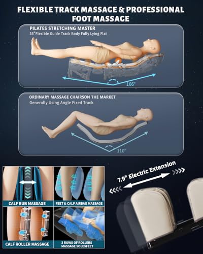 4D Full Body Massage Chair with Zero Gravity Recliner Grey Z44406