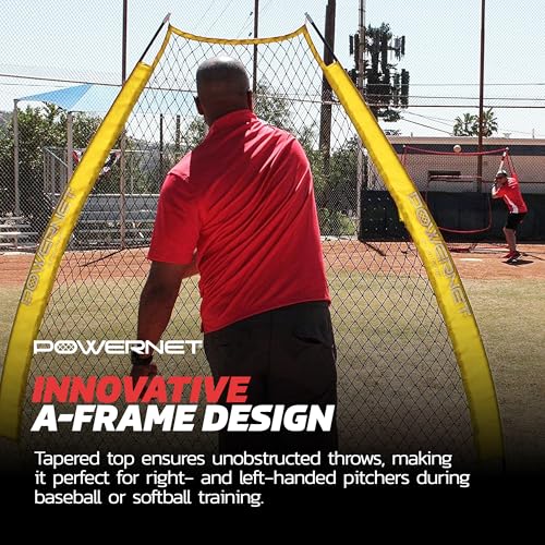 Portable 7-FT Softball & Baseball Pitching Net Q899952