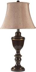 Rubbed Bronze Metal Table Lamp Set of 2 V39013