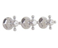 Brass Three Handle Tub and Shower Trim in Antique Nickel Z649
