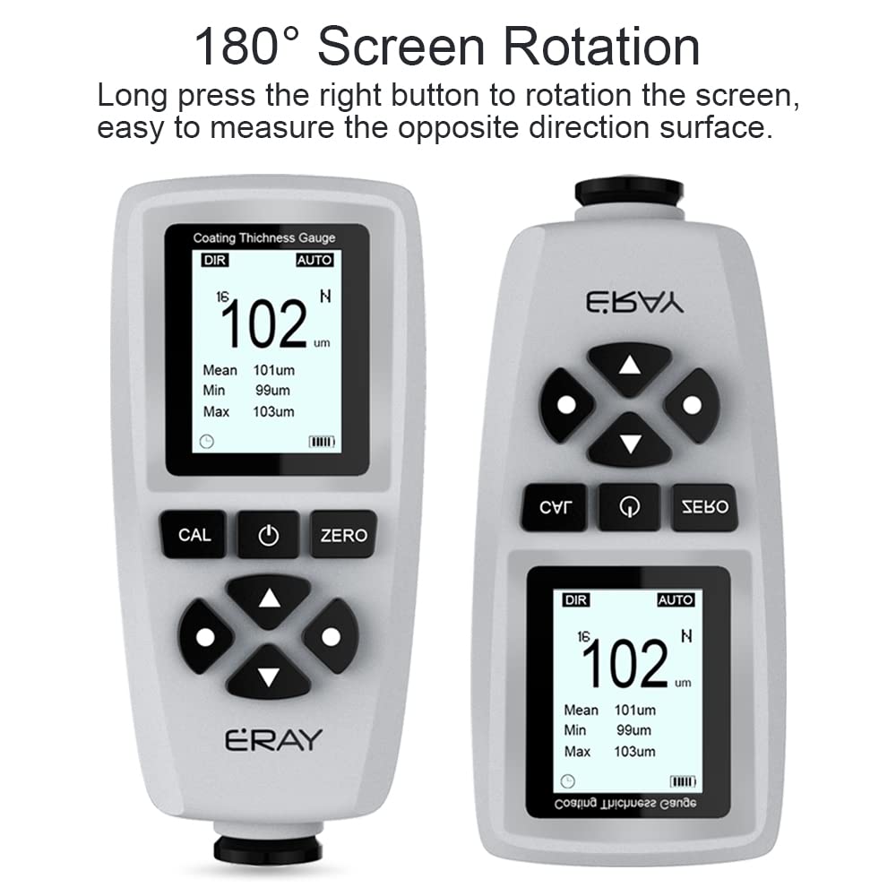 Digital Depth Mil Thickness Meter with Backlight LCD Display S628