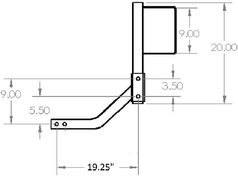 UTV/ATV Receiver Hitch Spare Tire Carrier K955
