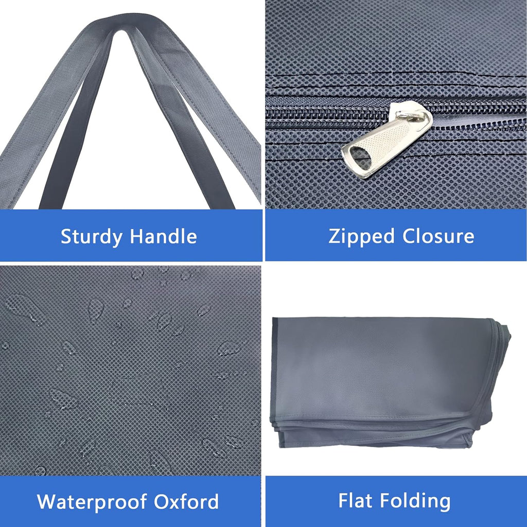 Folding Mattress Storage Bag, Waterproof Reusable Case, Grey S66352