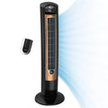 Black Brown Tower Fan with Remote Control I61412