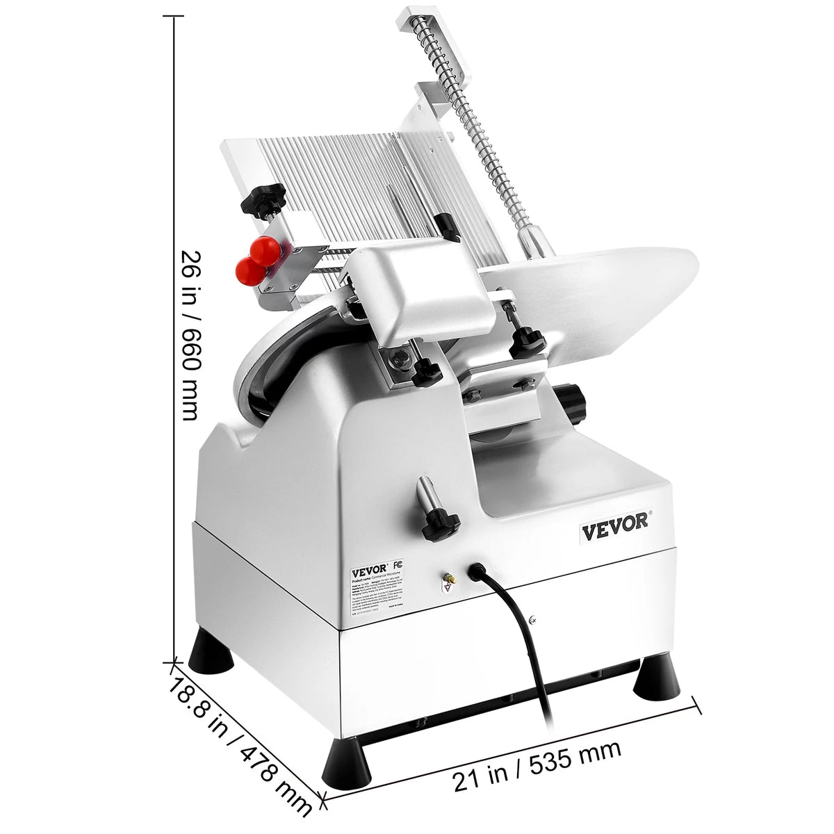 540W Meat Slicer with 10" Stainless Steel Blade D232209