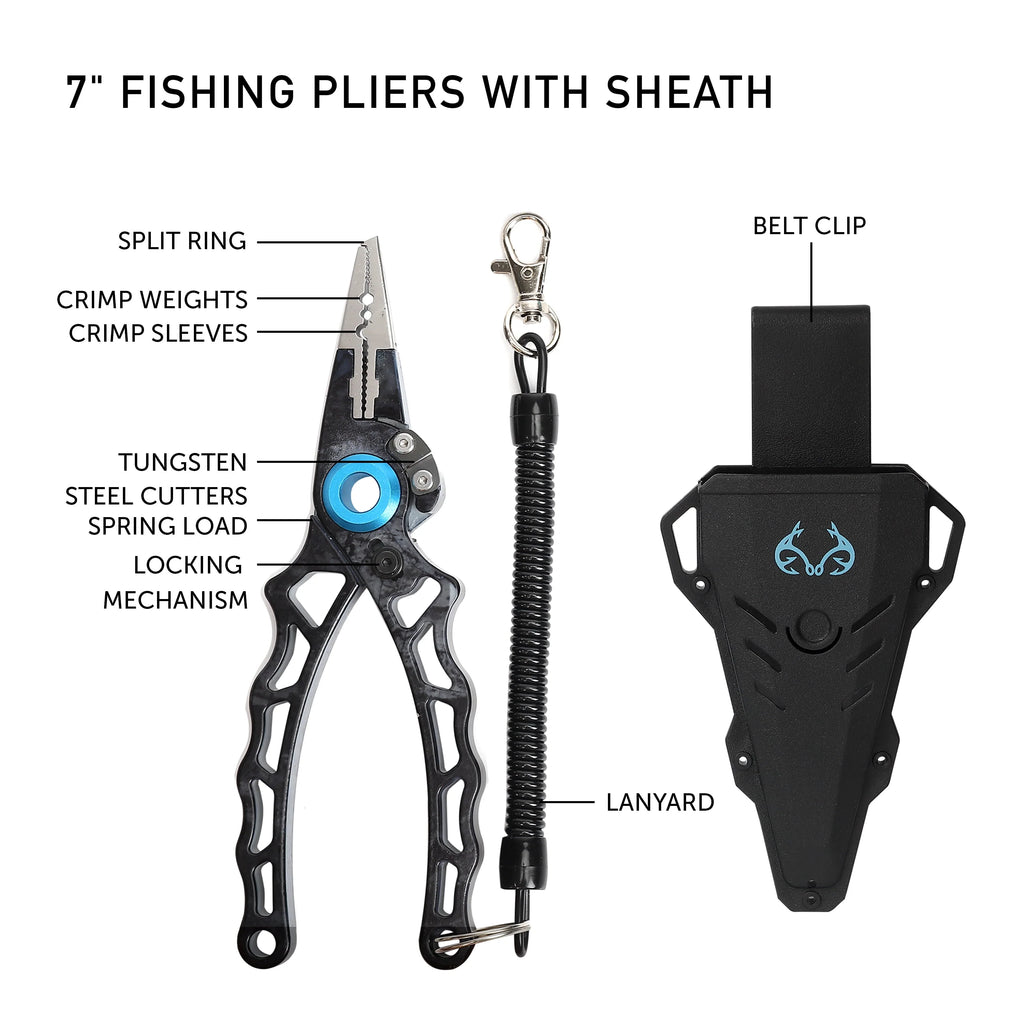 9 Pieces Fishing Pliers and Tools Kit I8519