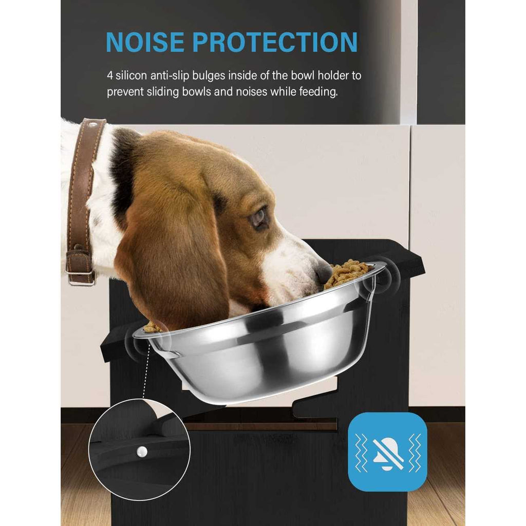 Adjustable Elevated Dog Bowls with Stand D600500