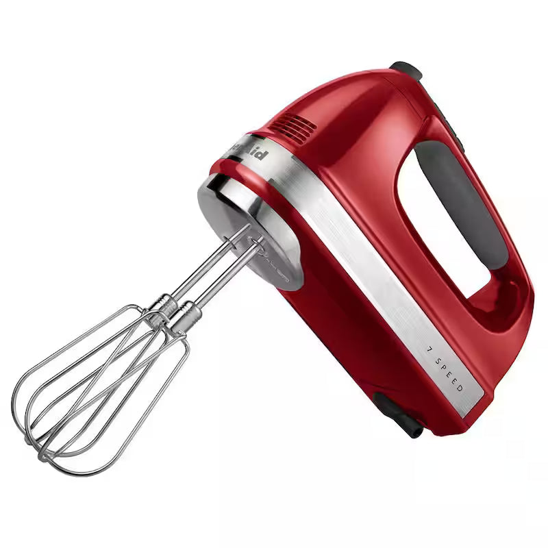 Empire Red Hand Mixer with Beater and Whisk Attachments O64652