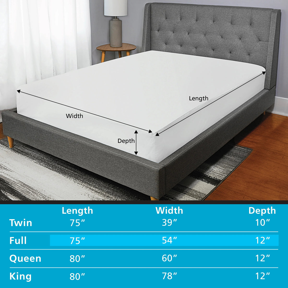 Waterproof EVA Fitted Mattress Protector King X6523
