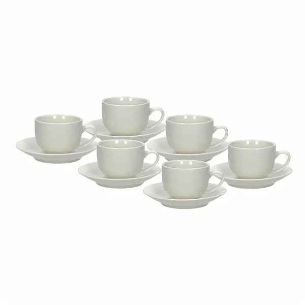 6 Coffee Cup & Saucer Porcelain M90670