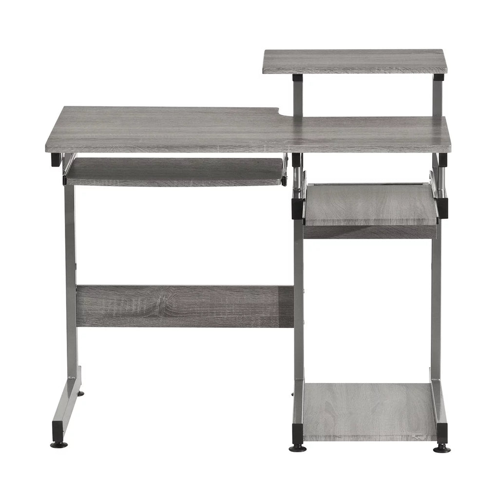 Grey Computer Workstation Desk Q116118