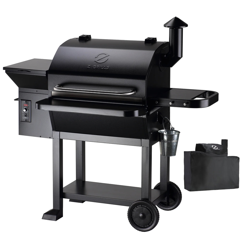 Wood Pellet Grill and Smoker 8-in-1 BBQ Black M3975