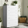 White 5 Drawer Dresser D503220