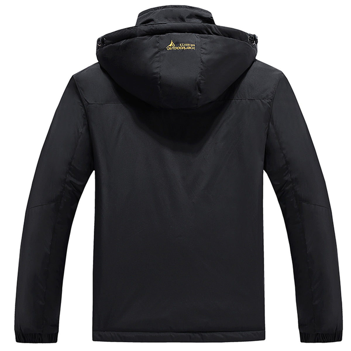 Men's Waterproof Ski Snow Jacket with Removable Hood D82187