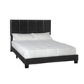 Black Faux Leather Upholstered Queen Bed G179001