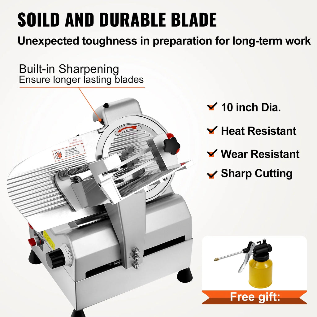540W Meat Slicer with 10" Stainless Steel Blade D232209