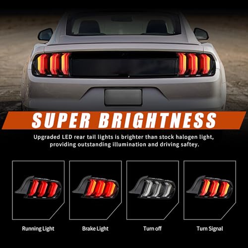 LED Tail Lights for Ford Mustang 2015-2023 G909