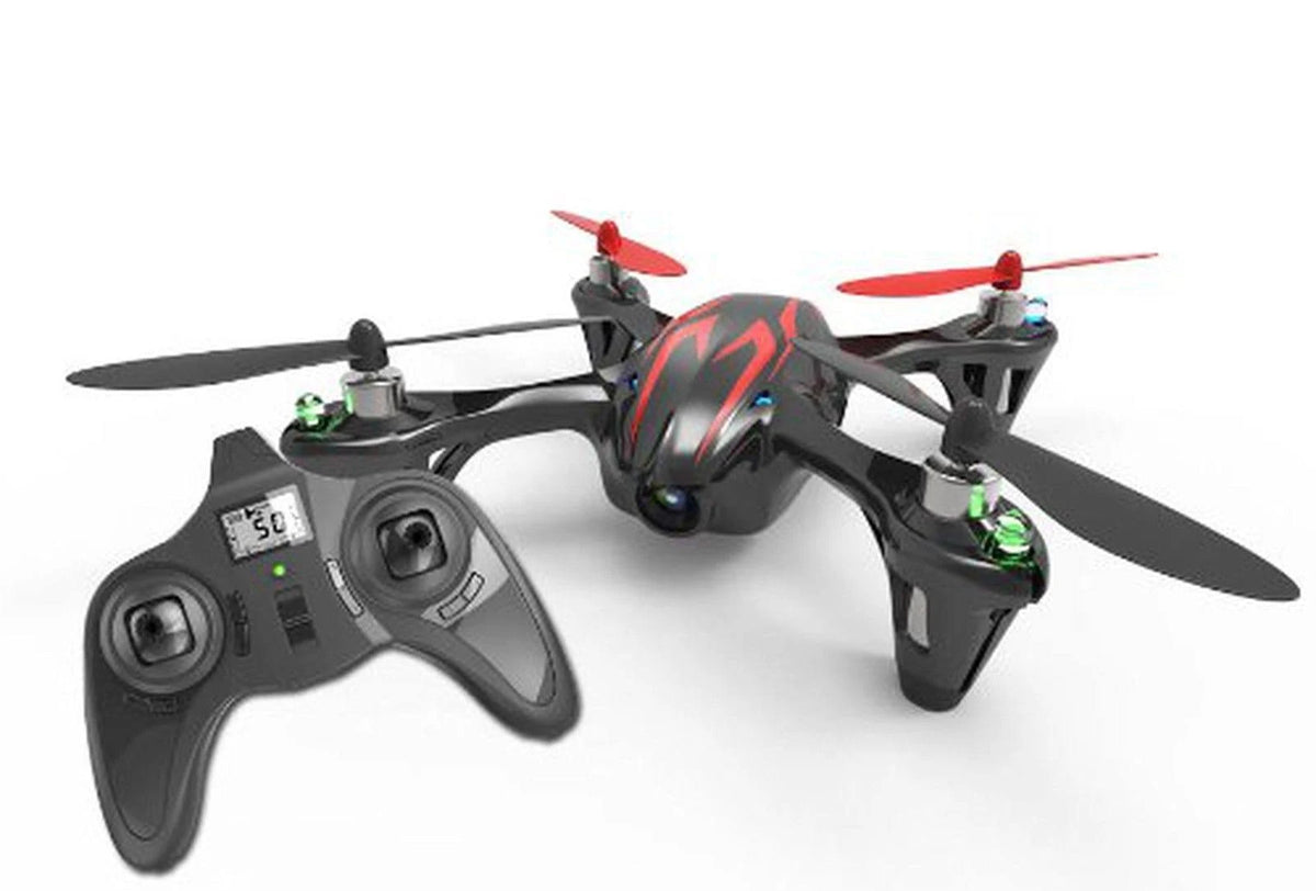 Black/Red RC Quad Copter with Camera O875508