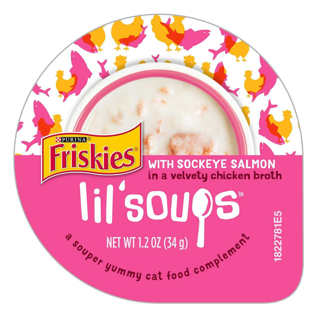 Sockeye Salmon Chicken Broth Cat Food Topper, 1.2 oz, Case of 8 Y99699