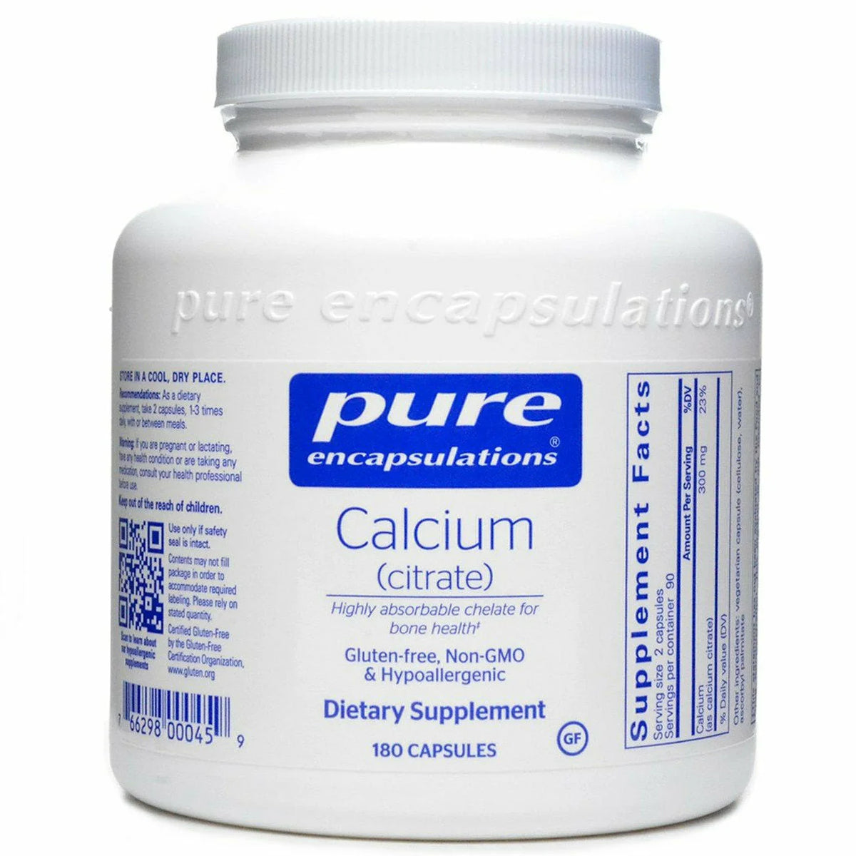Calcium Citrate 180 caps W419