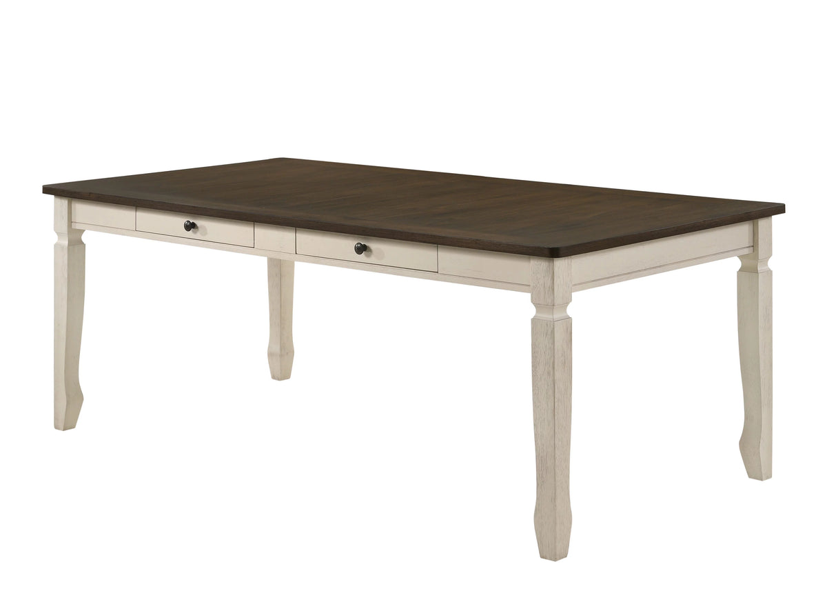 Weathered Oak Cream Dining Table W645696