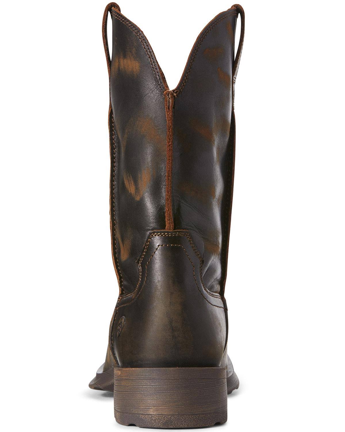 Distressed Brown Men&s 11.5 Work Boots D685770