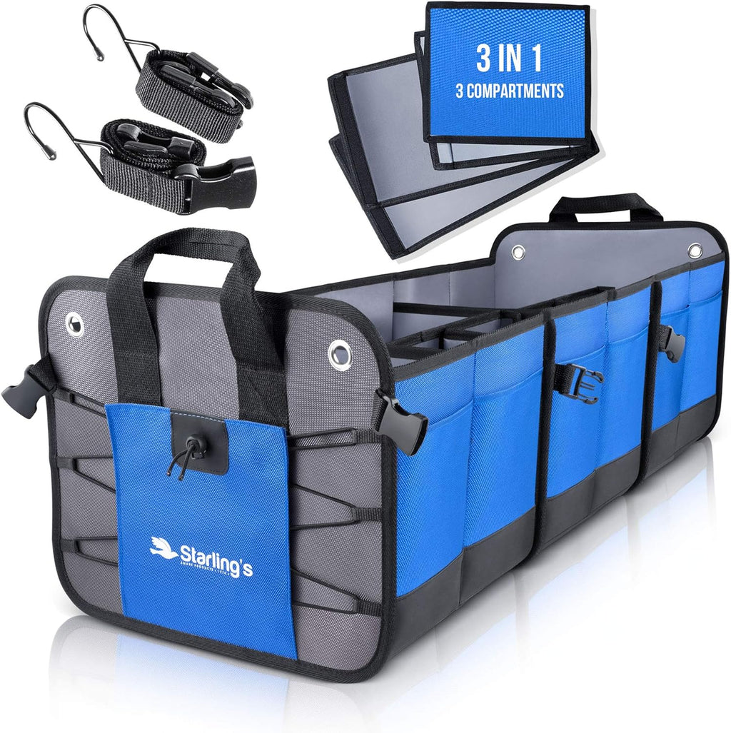 Car Trunk Organizer, 3 Compartments Q196029