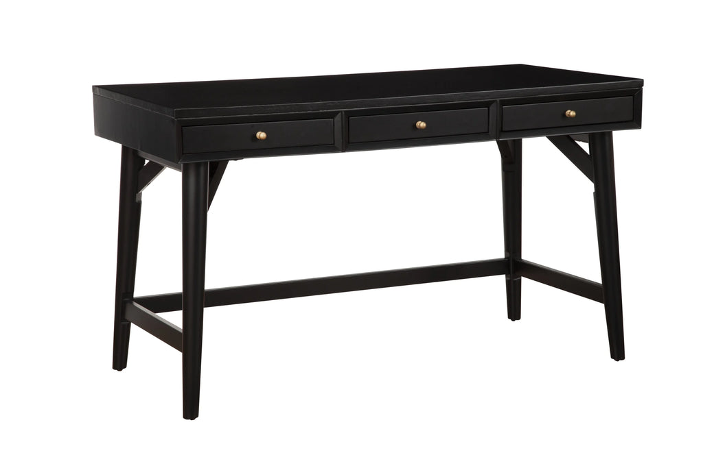 Black 3 Drawer Wood Desk B58748