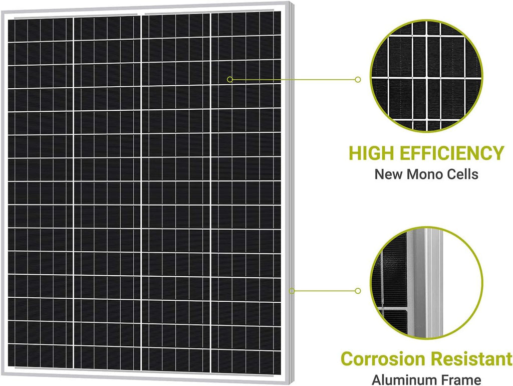100W 12 Volt Monocrystalline Solar Panel Q18249