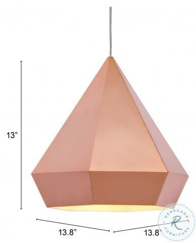 Rose Gold Ceiling Lamp R528369