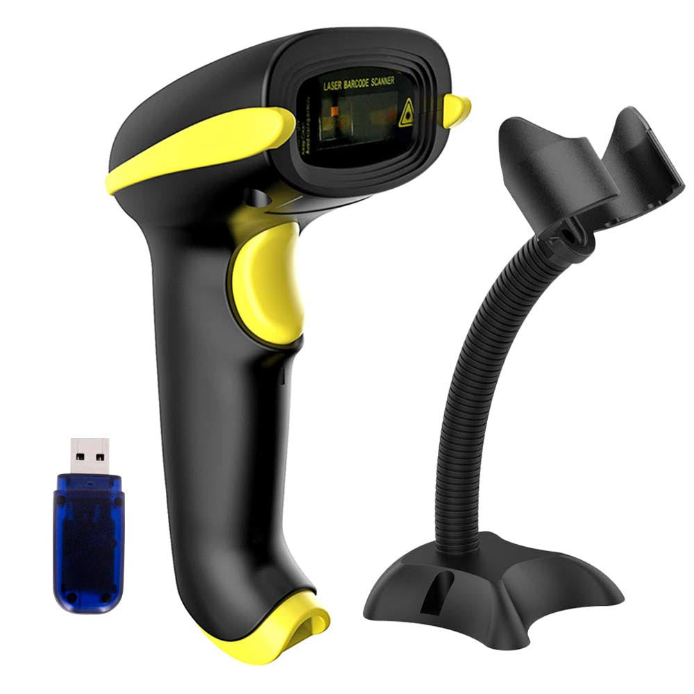 Wireless Barcode Scanner Bluetooth USB 1D Bar Code Reader R10604