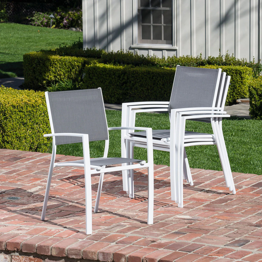 11-Piece Expandable Dining Set with 10 Sling Chairs and Table I21216