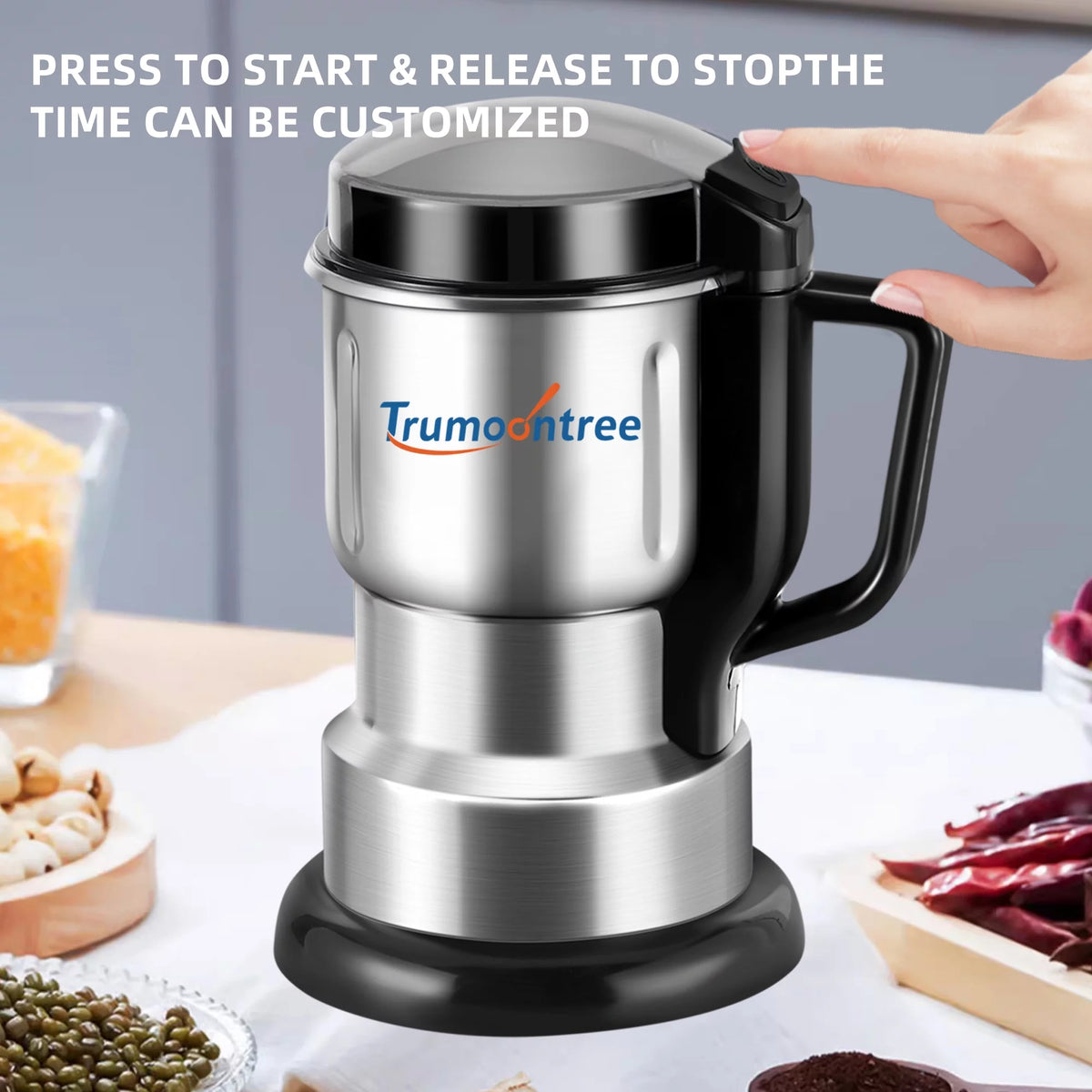 Electric Coffee Grinder with Stainless Steel Blades G416590