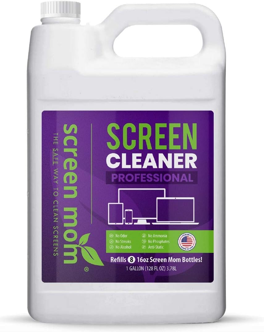 Screen Cleaner Refill Station with Dispensing Tap, 1 Gallon Pack of 2 N3888