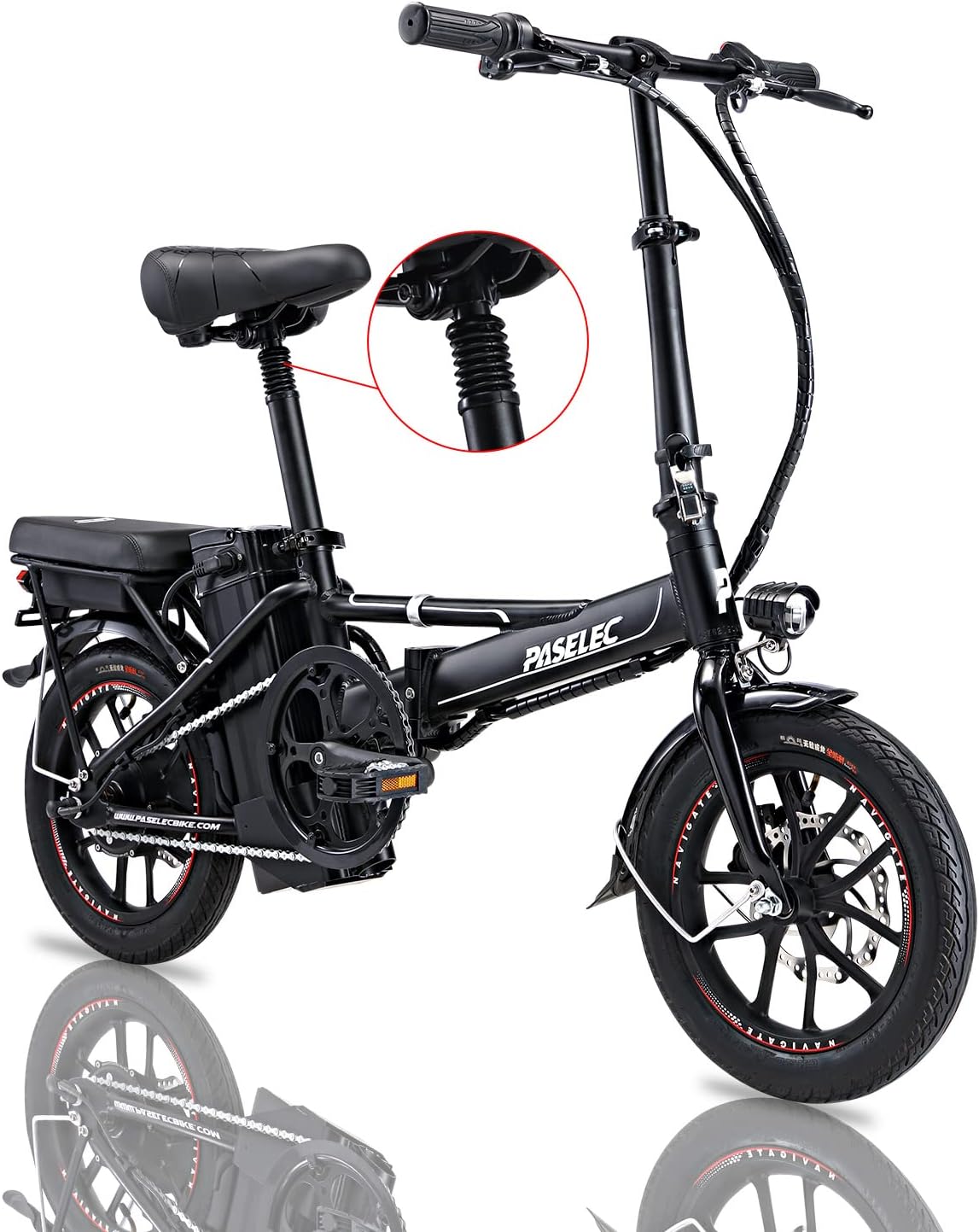 14Inch Folding Electric Bicycle, 48V 350W Motor, 13Ah Battery K938796