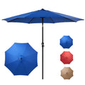 9-FT Outdoor Patio Umbrella with Push Button Tilt and Crank M57085