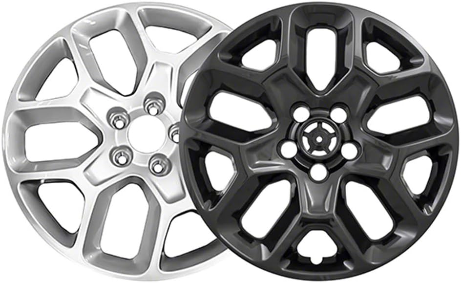 Set of 4 Gloss Black 17" Wheel Skins L638